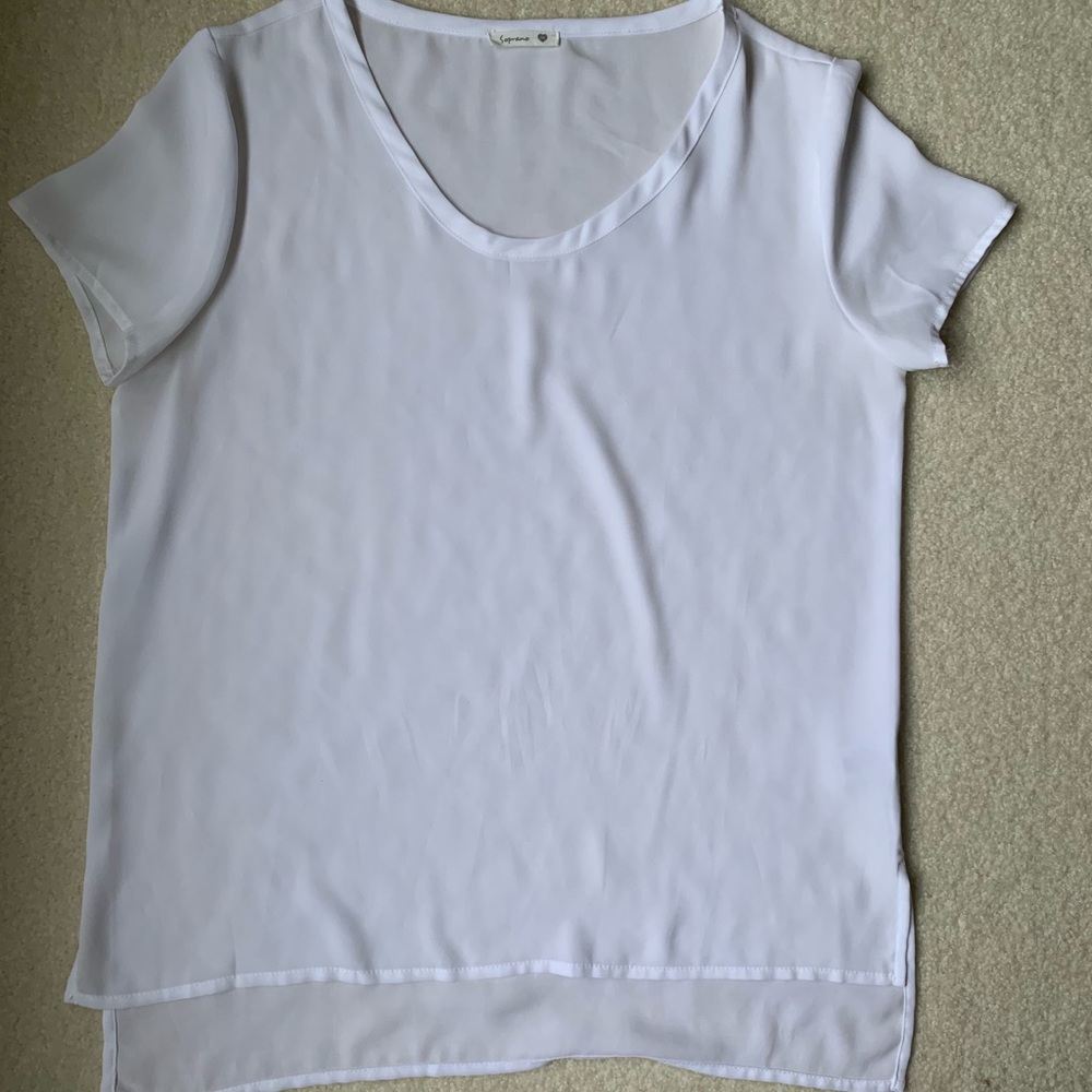 Gauzy White Blouse
